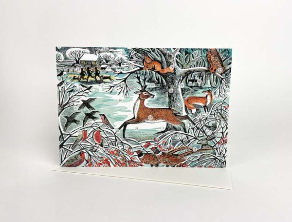 Winter Woodland Mini Advent Card - Angela Harding