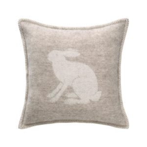 Hare Beige Pure Wool Cushion