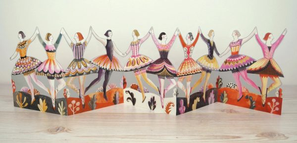 Dancers Die-Cut Card - Sarah Young