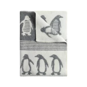 Penguin Grey Small Wool Blanket