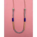 New Memphis Necklace In Cobalt and Mint