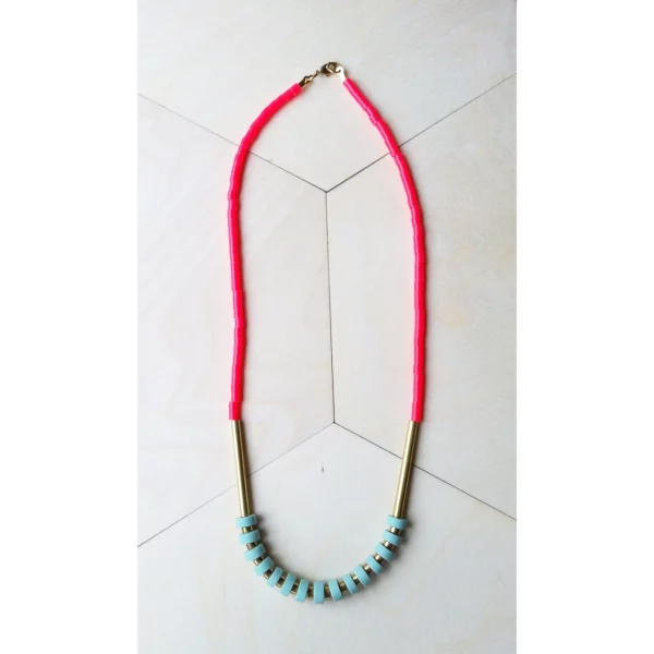 Heishi and Coral Necklace