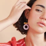 Sol Earrings - Lavender & Mustard - Gold Plated Hooks