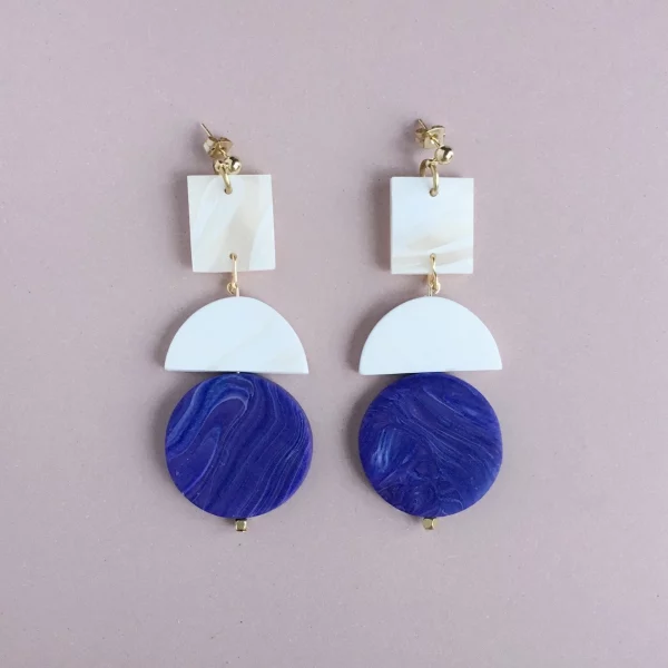 Object Earrings - Purple 