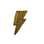 Velvet Rivington bag in black with lightning bolt brooch