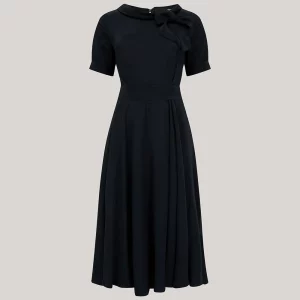Cindy Dress in Liquorice Black