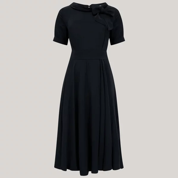 Cindy Dress in Liquorice Black