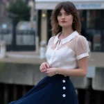 Florance Blouse in Cream