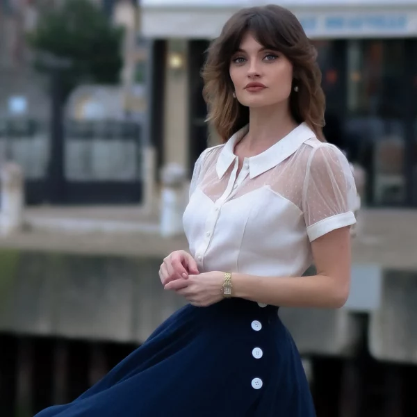 Florance Blouse in Cream