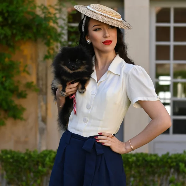 Grace Blouse in Cream