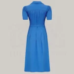 Peggy Wrap Dress in Palace Blue