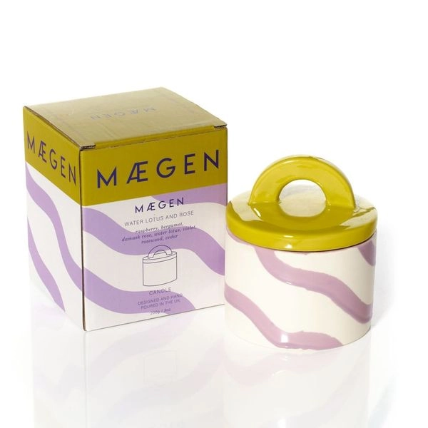 Bougie Pablo Pots - Lotus d'eau et rose