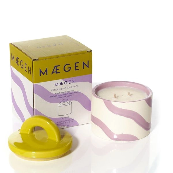 Bougie Pablo Pots - Lotus d'eau et rose