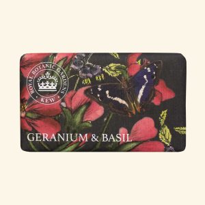 Savon au géranium et au basilic de Kew Gardens