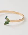 Bracelet en forme de paon en émail FABLE