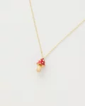 Collier en forme de champignon en émail FABLE