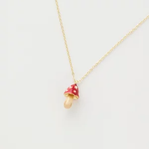 FABLE Enamel Mushroom Necklace