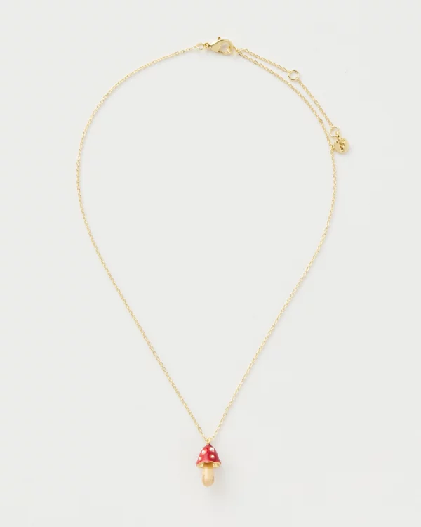 Collier en forme de champignon en émail FABLE
