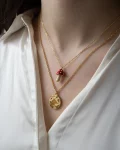 Collier en forme de champignon en émail FABLE