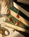 Collier en forme de champignon en émail FABLE