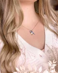 FABLE Enamel Blue Tit Short Necklace